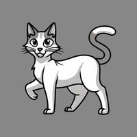 internacional gato día con gato ilustración diseño vector