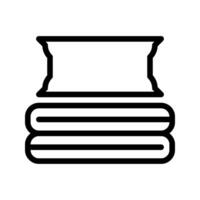 pillow and blanket icon. hotel outline symbol flat icons Suitable for website, logo, app, template and UI design. vector
