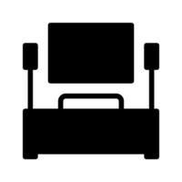 Entertainment solid icon. family room symbol in hotel icons graphic design. vector