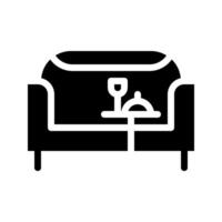 Lounge solid icon. room symbols icons graphic design. vector