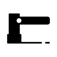 portón sólido icono. símbolo Entrada estacionamiento íconos gráfico diseño. vector