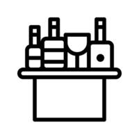 minibar icono. contorno símbolo plano íconos adecuado para sitio web, logo, aplicación, modelo y ui diseño. vector