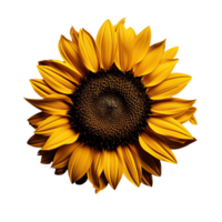 Sun flower isolated on transparent background png