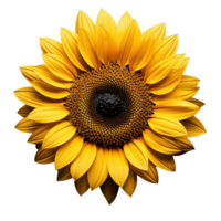 Sun flower isolated on transparent background png