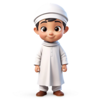 3d rendering boy cartoon character png