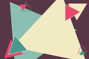 Abstract background design with triangular shape element vector