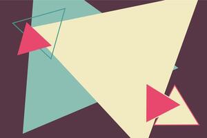 Abstract background design with triangular shape element vector