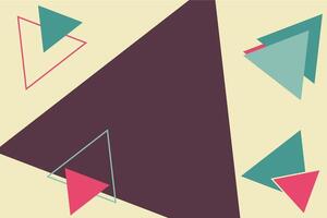 Abstract background design with triangular shape element vector