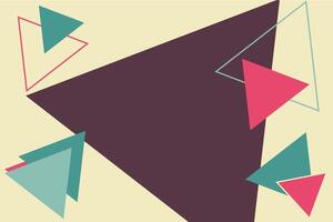 Abstract background design with triangular shape element vector