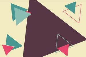 Abstract background design with triangular shape element vector