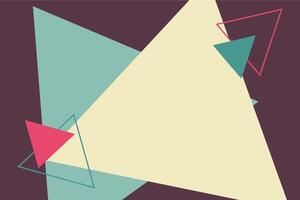 Abstract background design with triangular shape element vector