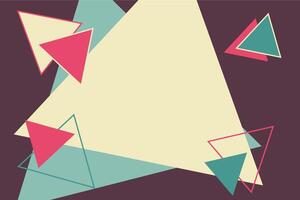 Abstract background design with triangular shape element vector