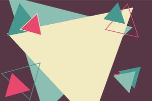 Abstract background design with triangular shape element vector