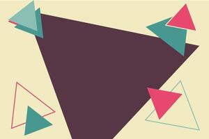 Abstract background design with triangular shape element vector