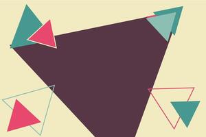 Abstract background design with triangular shape element vector