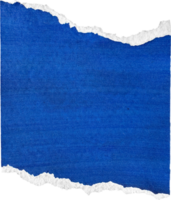 Blue and White Torn Paper Piece png