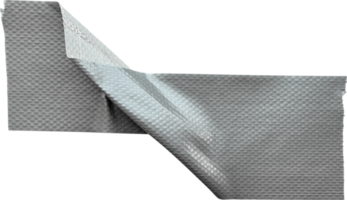 Gray Textured Crumpled Torn Duct Tape png