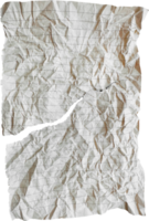 Brown Torn Crumpled Old Craft Lined Paper Piece png