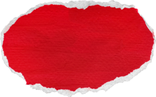 Red and White Torn Paper Piece png