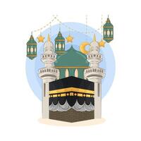 Illustration of Kaaba vector