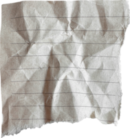 Brown Torn Crumpled Old Craft Lined Paper Piece png