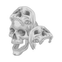 Illustration of skull vector