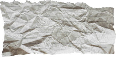 Brown Torn Crumpled Old Craft Lined Paper Piece png