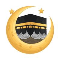 ilustración de kaaba vector