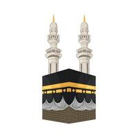 ilustración de kaaba vector