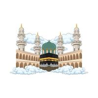 ilustración de kaaba vector