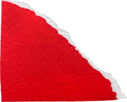 rojo y blanco Rasgado papel pedazo png