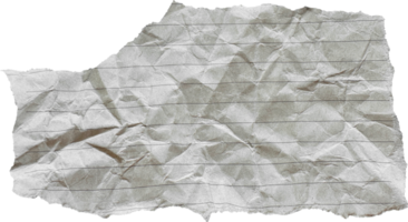 Brown Torn Crumpled Old Craft Lined Paper Piece png