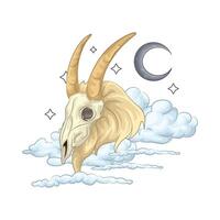 Illustration of Capricorn vector