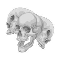 Illustration of skull vector