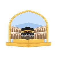 Illustration of Kaaba vector