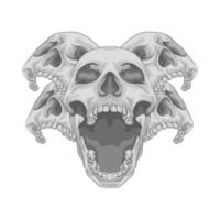 Illustration of skull vector