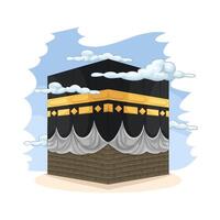 ilustración de kaaba vector