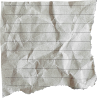 Brown Torn Crumpled Old Craft Lined Paper Piece png