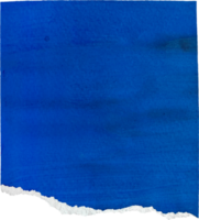 Blue and White Torn Paper Piece png