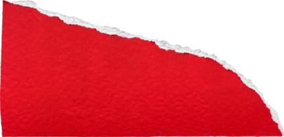 Red and White Torn Paper Piece png