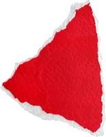 rouge et blanc déchiré papier pièce png