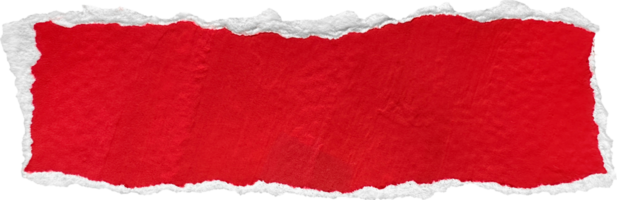 rojo y blanco Rasgado papel pedazo png