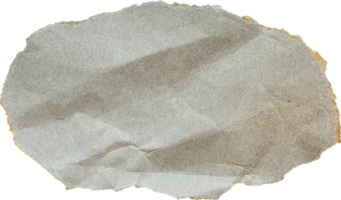 Brown Textured Torn Crumpled Old Paper Piece png