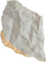 Brown Textured Torn Crumpled Old Paper Piece png