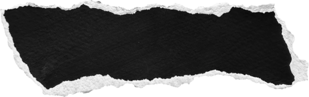 Black and White Torn Paper Piece png
