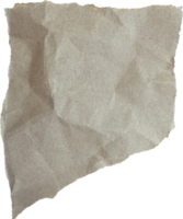 Castanho texturizado rasgado amassado velho papel peça png
