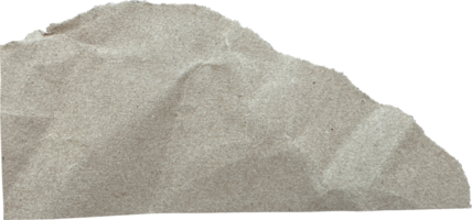 Brown Textured Torn Crumpled Old Paper Piece png