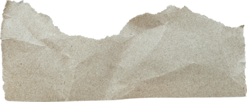 Brown Textured Torn Crumpled Old Paper Piece png