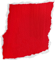 Red and White Torn Paper Piece png