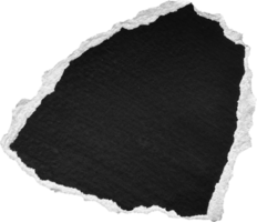 noir et blanc déchiré papier pièce png